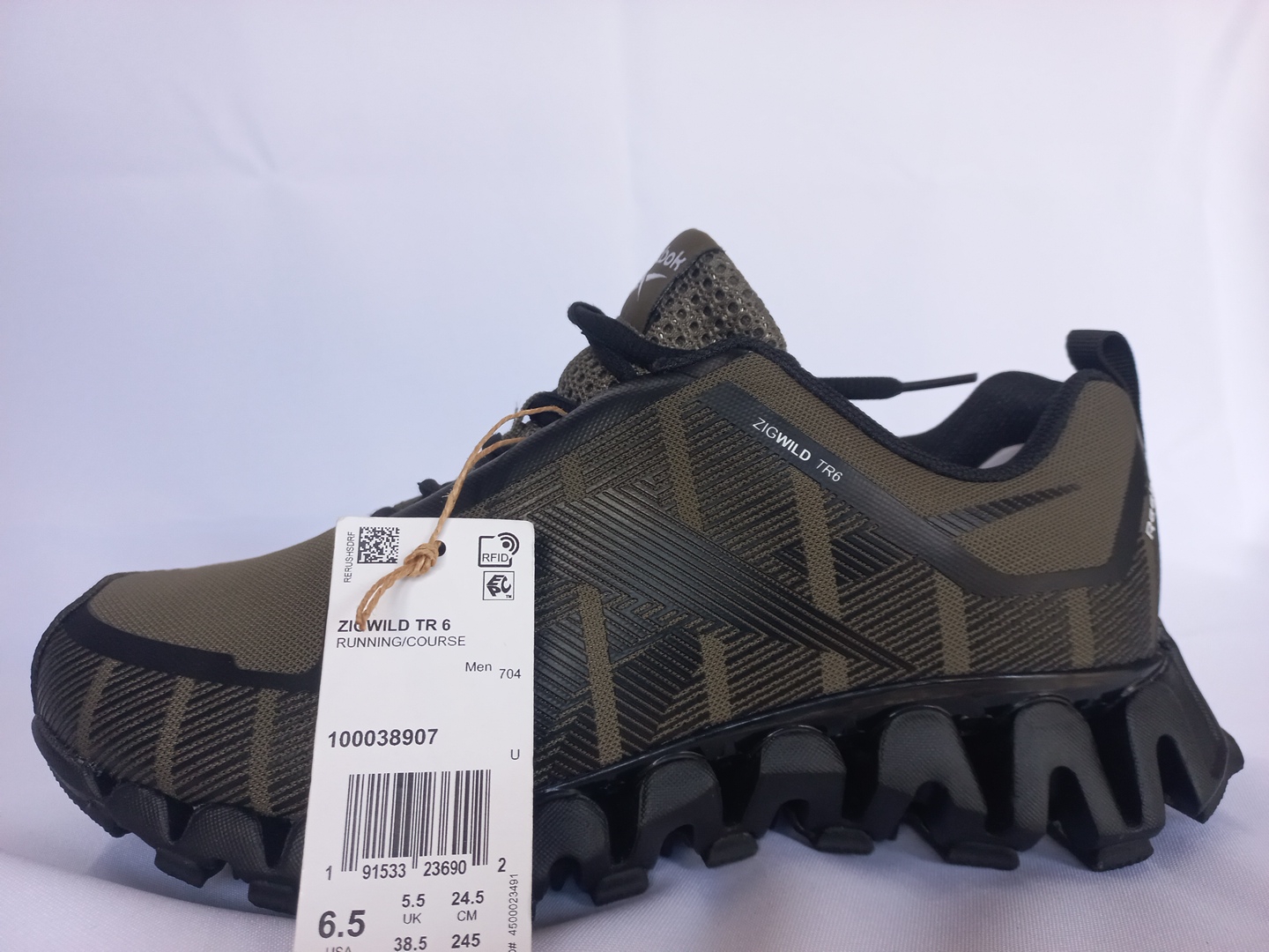 Reebok ZigWild TR 6 verde militar y negro